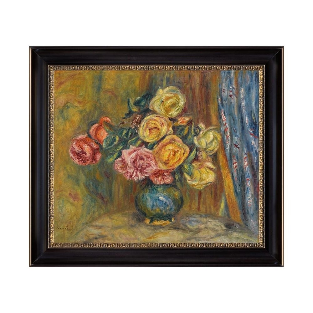 Les Roses Au Rideau Bleu
