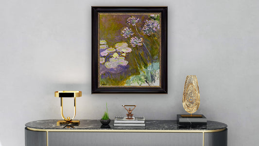 Water Lilies and Agapanthus