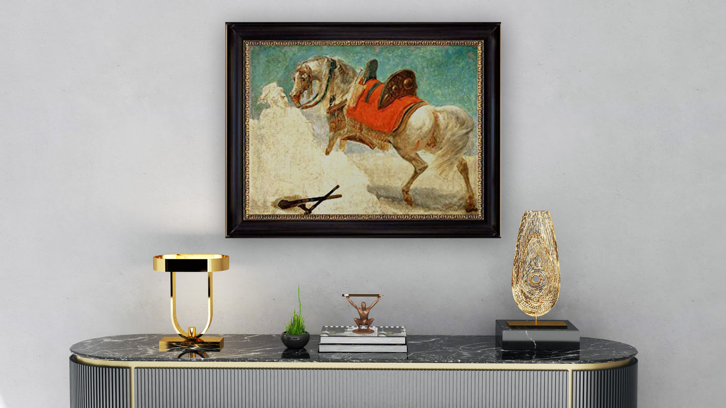 Etude de Cheval Arabe Harnache