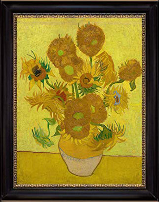 Vase with Fifteen Sunflowers