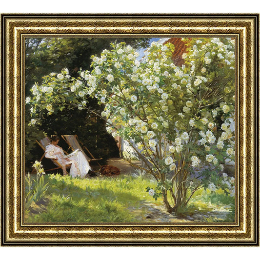 Roses Marie Kroyer Seated in the Deckchair in the Garden by Mrs Bendsen's House