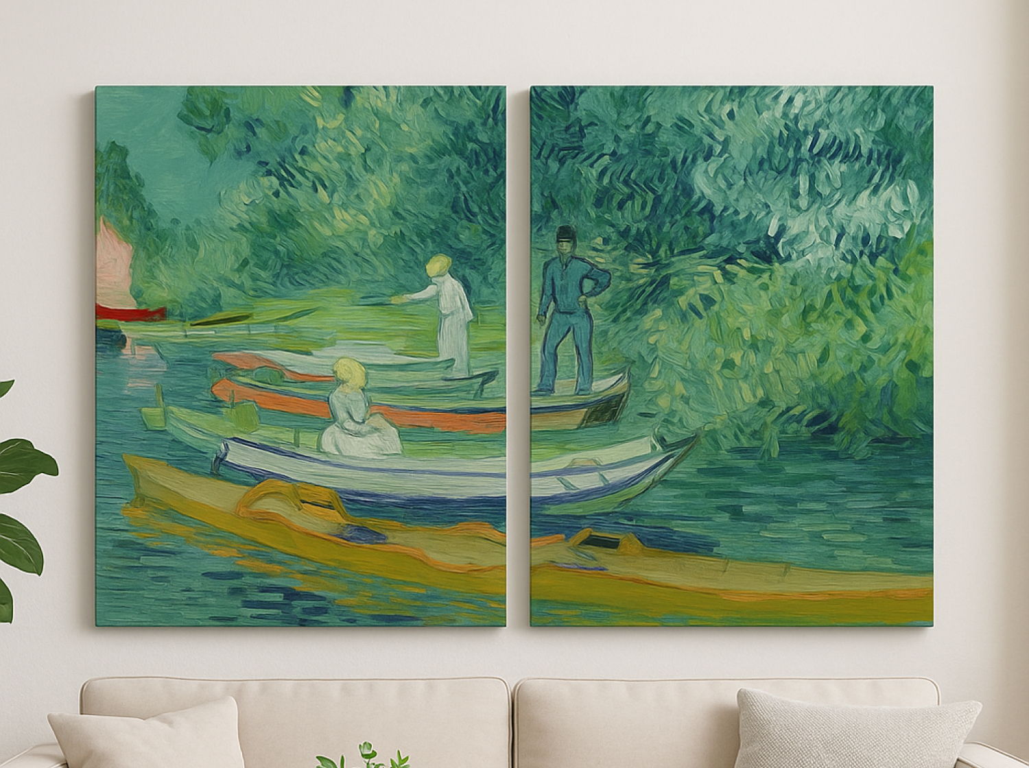 Bank of the Oise | Van Gogh (Di-Panel)