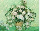 Still Life Vase with Pink Roses